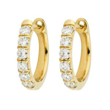 Hot Sales Gold Plated Jewelry 925 Silver Hoop Earrings